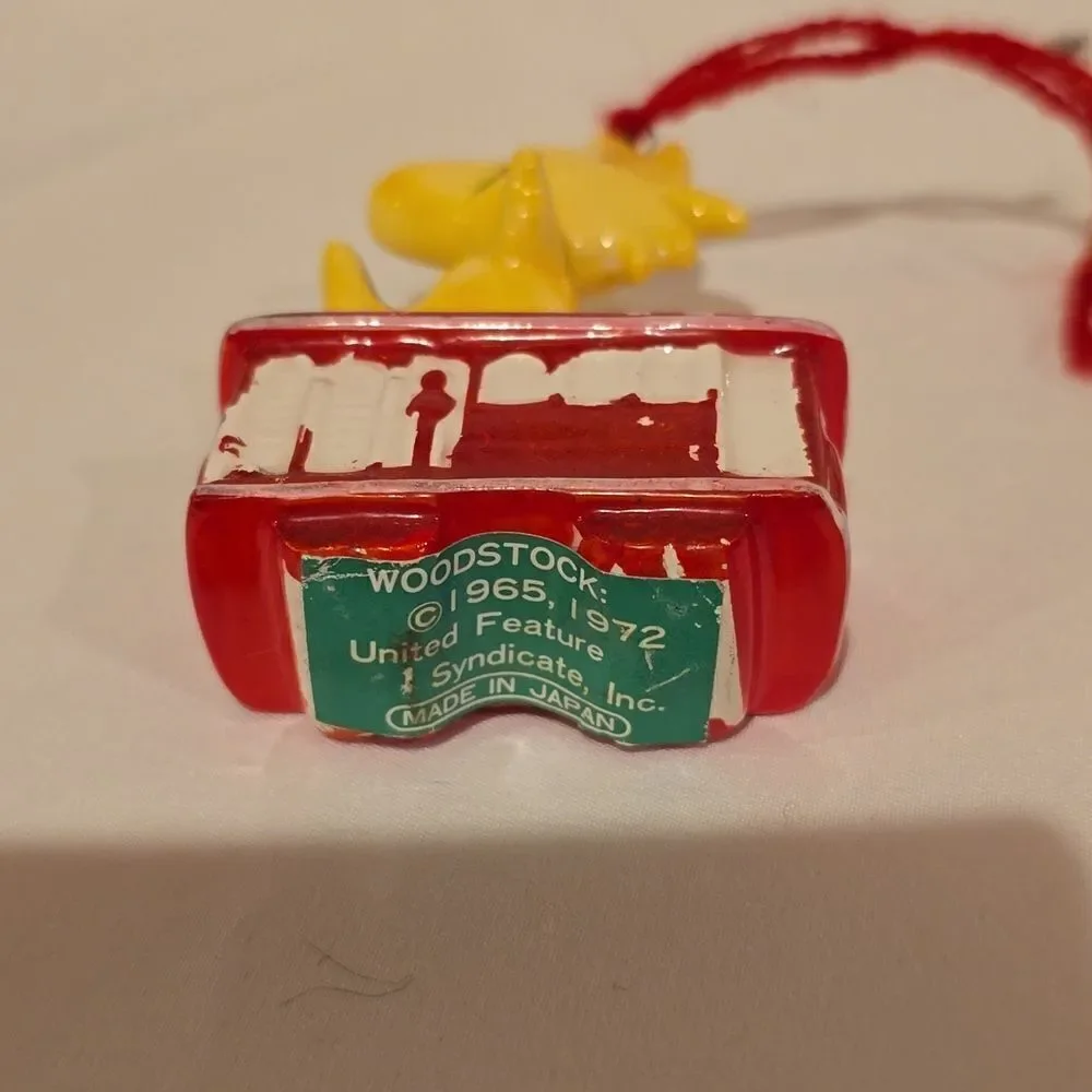 Vintage Peanuts Christmas Ornament! Woodstock 1972.